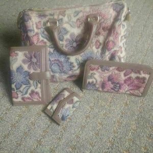 Vintage French luggage purse